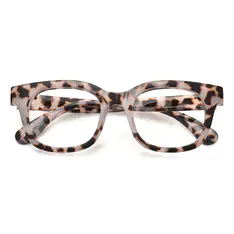 Square Ivory Tortoiseshell Eyeglasses