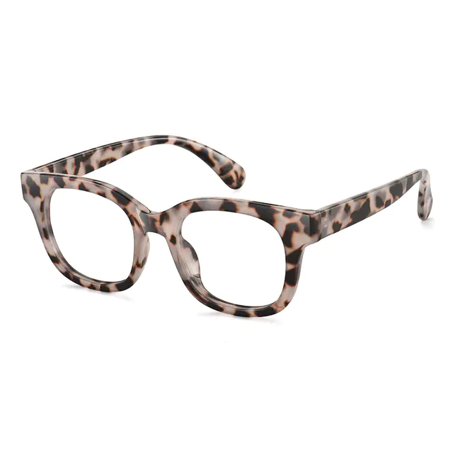 Square Ivory Tortoiseshell Eyeglasses