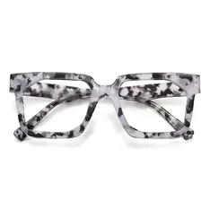 Square Ivory Tortoiseshell Eyeglasses
