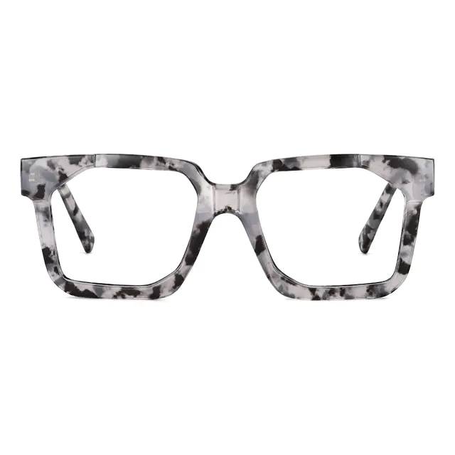Square Ivory Tortoiseshell Eyeglasses