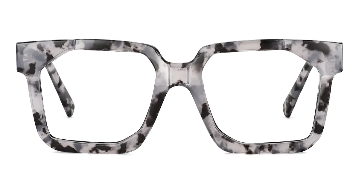 Square Ivory Tortoiseshell Eyeglasses
