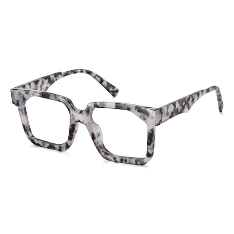 Square Ivory Tortoiseshell Eyeglasses