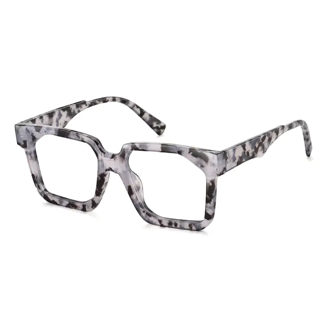 Square Ivory Tortoiseshell Eyeglasses