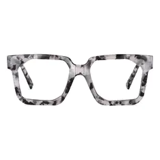 Square Ivory Tortoiseshell Eyeglasses