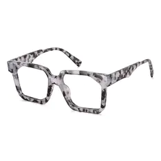 Square Ivory Tortoiseshell Eyeglasses