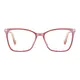 Square Transparent Pink Eyeglasses