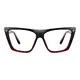 Square Black/Red Eyeglasses
