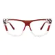 Square Gradient Red/Clear Eyeglasses