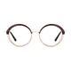 Round Brown/Clear Eyeglasses
