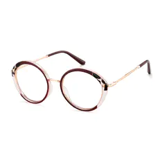 Round Red/Clear Eyeglasses