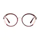 Round Red/Clear Eyeglasses