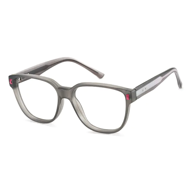 Square Gray Eyeglasses