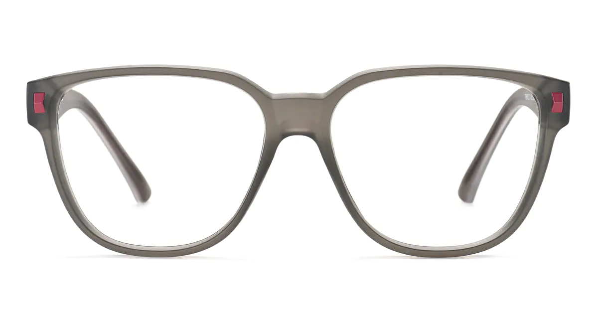 Square Gray Eyeglasses