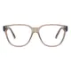 Square Transparent Brown Eyeglasses