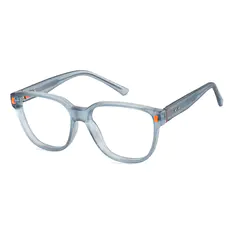 Square Transparent Blue Eyeglasses