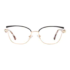 Cat-eye Gold/Brown Eyeglasses
