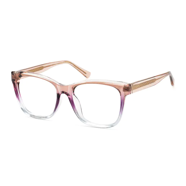 Square Gradient Purple Eyeglasses