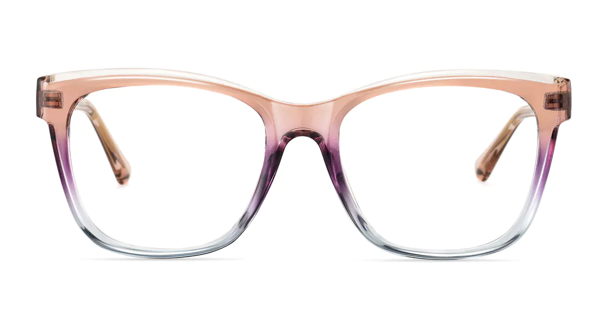 Square Gradient Purple Eyeglasses