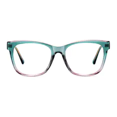 Square Green/Pink Eyeglasses