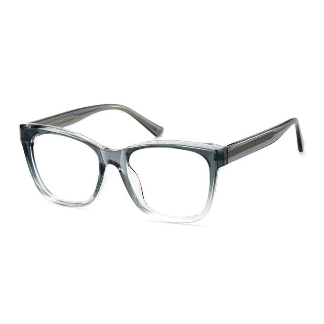 Square Gradient Gray Eyeglasses