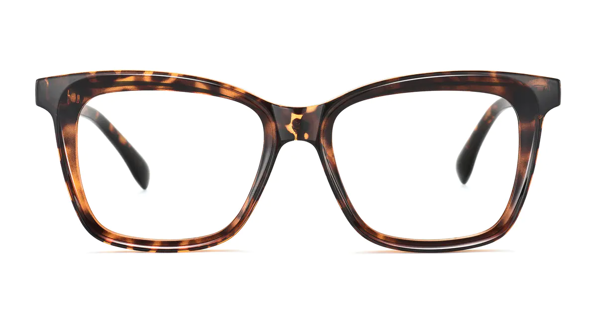 Rectangle Tortoiseshell Eyeglasses