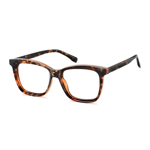Rectangle Tortoiseshell Eyeglasses