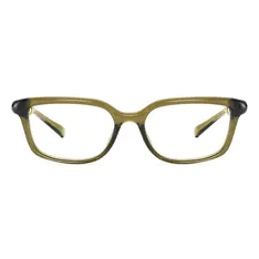 Rectangle Transparent Green Eyeglasses