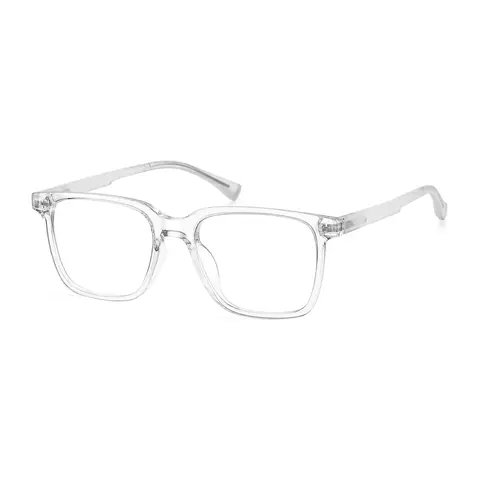 Rectangle Clear/White Eyeglasses