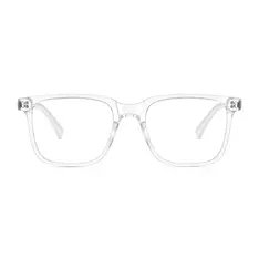 Rectangle Clear/White Eyeglasses
