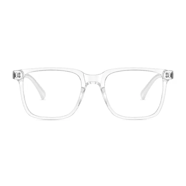 Rectangle Clear/White Eyeglasses