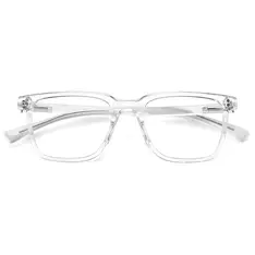 Rectangle Clear/White Eyeglasses