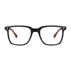 Rectangle Black/Red Eyeglasses