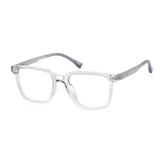 Rectangle Gray/Light Blue Eyeglasses