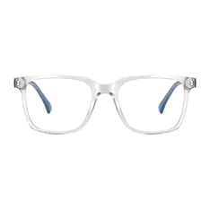 Rectangle Gray/Light Blue Eyeglasses