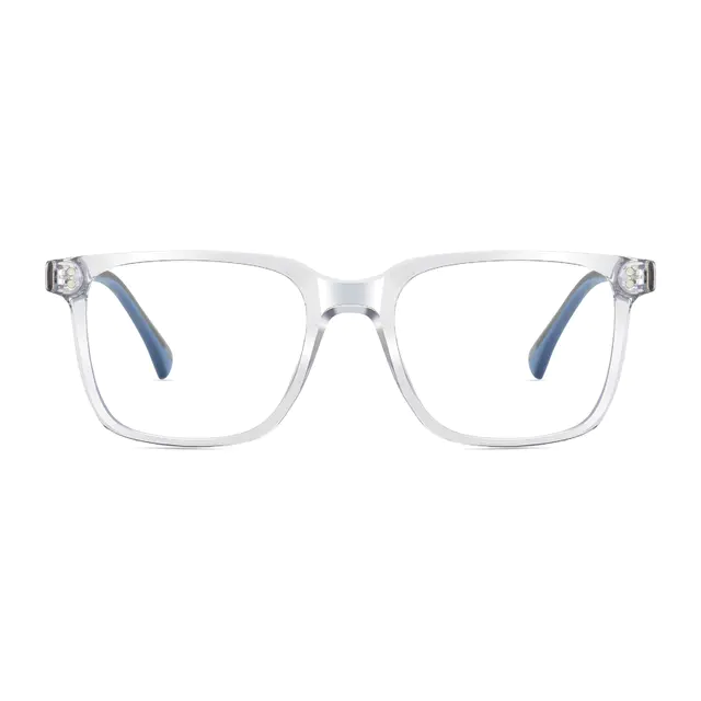 Rectangle Gray/Light Blue Eyeglasses