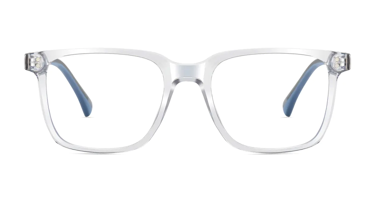 Rectangle Gray/Light Blue Eyeglasses