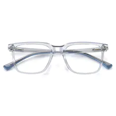 Rectangle Gray/Light Blue Eyeglasses