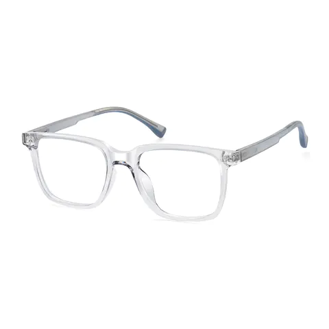 Rectangle Gray/Light Blue Eyeglasses