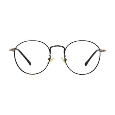 Round Brown Eyeglasses