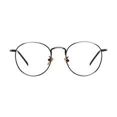 Round Gray Eyeglasses