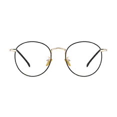 Round Gold Eyeglasses