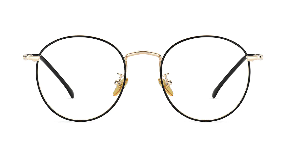 Round Gold Eyeglasses