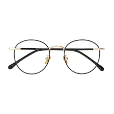 Round Gold Eyeglasses