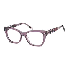 Cat-eye Transparent Purple Eyeglasses