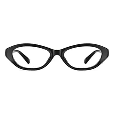 Oval Black Eyeglasses