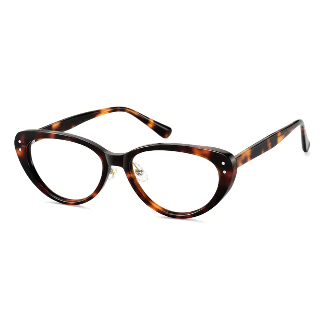 Oval Tortoiseshell Eyeglasses