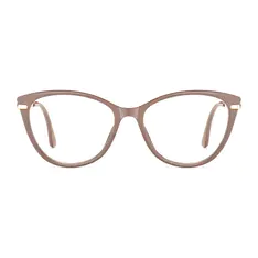 Cat-eye Brown/Gold Eyeglasses