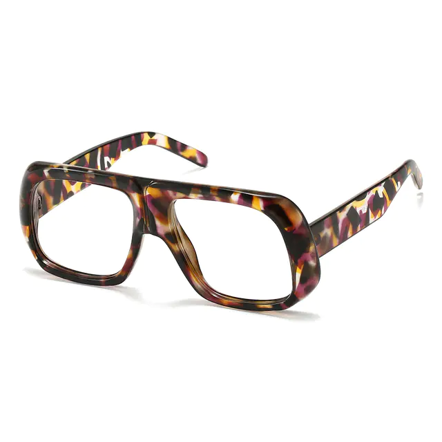 Geometric Tortoiseshell Eyeglasses