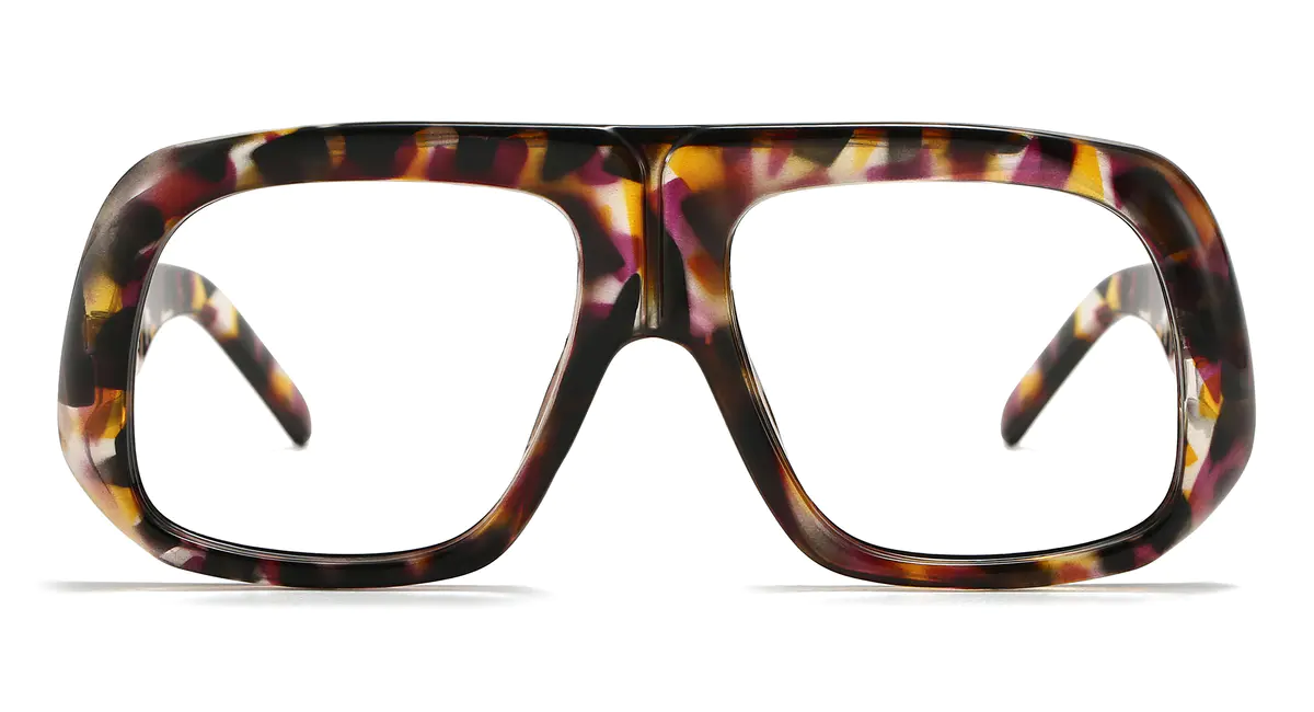 Geometric Tortoiseshell Eyeglasses