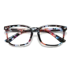 Rectangle Floral Eyeglasses